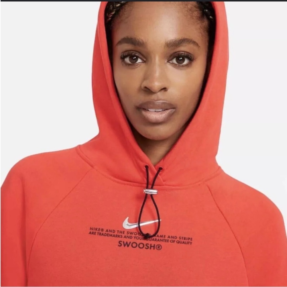 NIKE Swoosh oversized orange hoodies